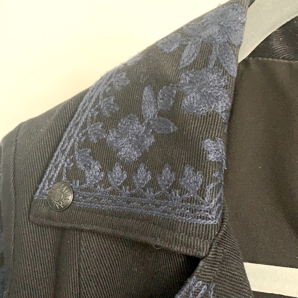 Luxury designer Marchesa Voyager Embroidered Moto - Picture 9 of 15